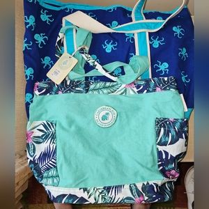 2 beachy tote bags